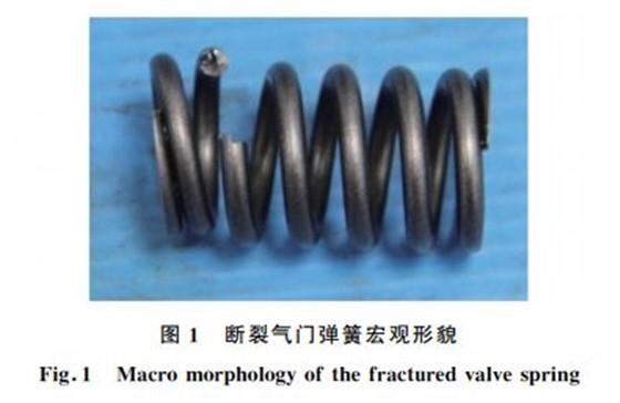 图１ 断裂气门弹簧宏观形貌