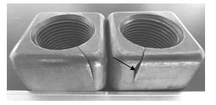 螺母锻造裂纹形貌