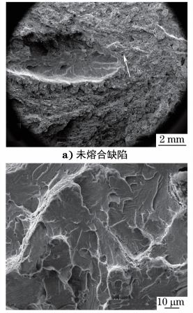 图８ f２裂纹源扫描电镜形貌