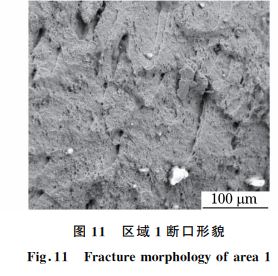 图１１ 区域１断口形貌